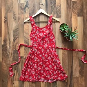 Womens Red Sundress